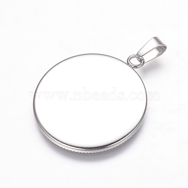 Stainless Steel Pendant Cabochon Settings(STAS-P160-06P)-2