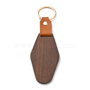 Rhombus Wood Keychain