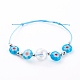 Adjustable Handmade Millefiori Glass Beaded Bracelets(BJEW-JB06074-04)-1