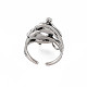 Snake Wrap Alloy Open Cuff Ring(RJEW-N029-108)-2