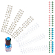 PandaHall Elite 2 Sets 2 Colors Plastic False Nail Tips Color Chart(MRMJ-PH0001-62)-1