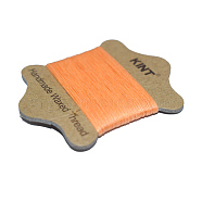 Waxed Nylon Cord, Sandy Brown, 0.65mm, about 21.87 yards(20m)/card(YC-E005-0.65mm-05)