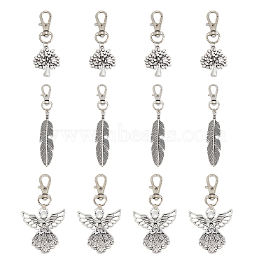 Mixed Shapes Alloy Keychain