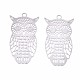 Tarnish Resistant 201 Stainless Steel Filigree Pendants(STAS-R102-23P)-2