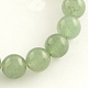 Природных драгоценных камней зеленого авантюрин круглый шарик нити(G-R265-8mm)-1