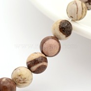 Natural Australian Agate Round Bead Strands, 8mm, Hole: 1mm, about 24pcs/strand, 7.5 inch(G-M272-02-8mm)