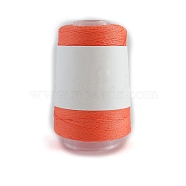 280M Size 40 100% Cotton Crochet Threads, Embroidery Thread, Mercerized Cotton Yarn for Lace Hand Knitting, Orange, 0.05mm(PW-WG92339-35)