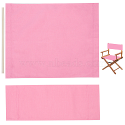 Cloth Chair Replacement, with 2 Wood Sticks, for Director Chair, Makeup Chair Seat and Back, Pearl Pink, 530x200x4.5mm(DIY-WH20004-12A)