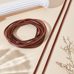2Pcs Cowhide Shoelaces, Coconut Brown, 1830x3.5x3mm(AJEW-LP0002-54)