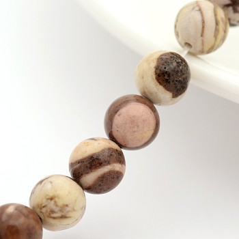 Natural Australian Agate Round Bead Strands, 8mm, Hole: 1mm, about 24pcs/strand, 7.5 inch