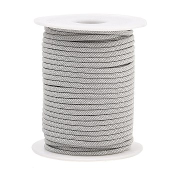 Nylon Threads, Milan Cords/Twisted Cords, WhiteSmoke, 3mm, about 21.87 yards(20m)/roll