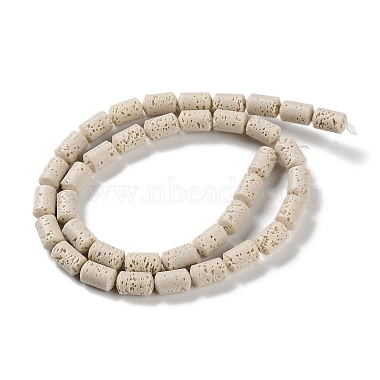 Brins de perles teintées en pierre de lave synthétique(G-H311-04-02)-3
