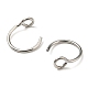 304 Stainless Steel Clip on Nose Ring Findings(STAS-P326-02P)-1