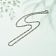304 collier chaînes lumachina en acier inoxydable pour femme(NJEW-JN03892-03)-2