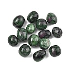 Natural Ruby in Zoisite Beads, Tumbled Stones, No Hole/Undrilled, Nuggets, 20~56x18~30.5x8~28mm(G-G348-01B-07)