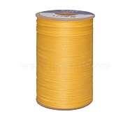 Waxed Polyester Cord, 6-Ply, Gold, 0.55mm, about 38.27 yards(35m)/roll(YC-E006-0.55mm-A13)