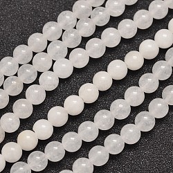 Natural Malaysia Jade Bead Strands, Round, 6mm, Hole: 0.8mm, about 64pcs/strand, 15 inch(X-G-A146-6mm-A29)