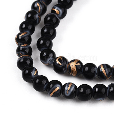 Baking Paint Glass Beads Strands(DGLA-N010-6mm-M)-4