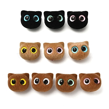 Mixed Color Cat Shape Acrylic Beads