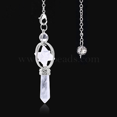 Natural Quartz Crystal Hexagonal Pointed Dowsing Pendulums(PW-WG0B402-03)-1
