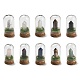 Gemstone Bullet Display Decoration with Glass Dome Cloche Cover(DJEW-B009-02)-1