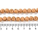 Brins de perles teintées en pierre de lave synthétique(G-H311-08B-10)-5