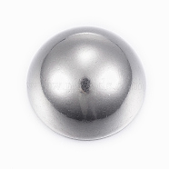 304 Stainless Steel Cabochon, Half Round/Dome, Stainless Steel Color, 30x14.5mm(X-STAS-H398-30mm-37P)