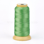 Polyester Thread, for Custom Woven Jewelry Making, Lime Green, 0.5mm, about 480m/roll(NWIR-K023-0.5mm-15)