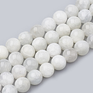 Natural Rainbow Moonstone Beads Strands, Round, 6~7mm, Hole: 1mm, about 60~67pcs/strand, 15.7 inch(G-S333-6mm-002)