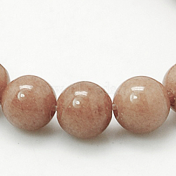 Natural Mashan Jade Round Beads Strands, Dyed, Camel, 4mm, Hole: 1mm, about 98pcs/strand, 15.7 inch(X-G-D263-4mm-XS27)