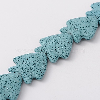 Light Blue Fish Lava Rock Beads