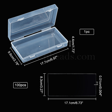 Nbeads Transparent Plastic Commemorative Banknote Storage Bags(ABAG-NB0001-52)-3