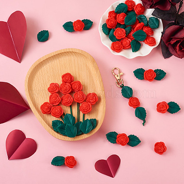 DIY Rose Flower Nursing Necklaces Making Kit for Kids Chewing Teething(DIY-TA0006-35)-8