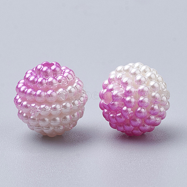 Abalorios de acrílico de la perla de imitación(OACR-T004-10mm-12)-2