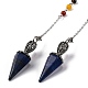 Natural Lapis Lazuli Pointed Hexagonal Cone Dowsing Pendulums(G-Q184-03D-AS)-1