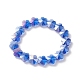Galvanoplastie verre fleur de prunier perles enfants bracelets(BJEW-JB09172)-4