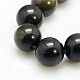 Natural Golden Sheen Obsidian Beads Strands(G-C076-12mm-5)-1