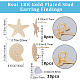 16pcs 2 style Snail & Starfish Brass Stud Earring Findings(KK-BBC0008-40)-2