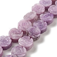 Natural Phosphosiderite Beads Strands, Rose, 14x7.5~8mm, Hole: 1.2mm, about 28~29pcs/strand, 15.16''(38.5~41.5cm)(G-D475-01M)