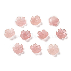 Synthetic Coral Dyed Beads, Flower, Rosy Brown, 7.5x8x2.5mm, Hole: 1mm(CORA-P008-01A-01)