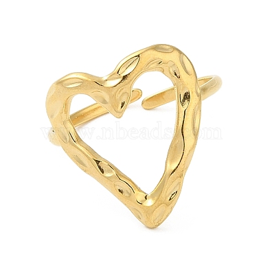 304 Stainless Steel Open Cuff Rings(RJEW-Q780-05G)-2
