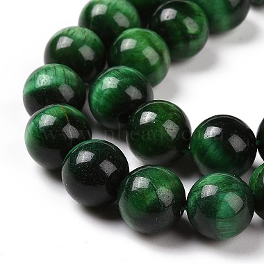 Natural Green Tiger Eye Beads Strands(X-G-G099-10mm-6)-4