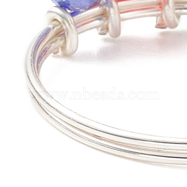Glass Braided Bead Finger Ring(RJEW-TA00063)-6