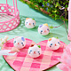5Pcs Printed Handmade Porcelain Ceramic Beads(PORC-TADJ0001-02)-5