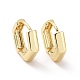 Brass Hexagon Hinged Hoop Earrings for Women(EJEW-P206-11G)-1