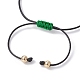 Alloy Enamel Clover Charm Bracelet(BJEW-JB09962-01)-4