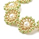 Bracelet lien fleur perle coquillage(BJEW-JB08084-03)-4