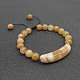 natürliche Topas-Jade-Perlen geflochtene Perlenarmbänder für Frauen und Männer(LS5537-7)-1