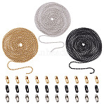 DIY Jewelry Making Kits, Including 304 Stainless Steel Ball Chains and Ball Chain Connectors, Mixed Color(CHS-TA0001-01)