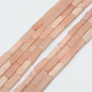 Natural Pink Aventurine Beads Strands, Cuboid, 13x5x5mm, Hole: 1mm, about 29pcs/Strand, 15.3 inch(39cm)(G-E342-10)
